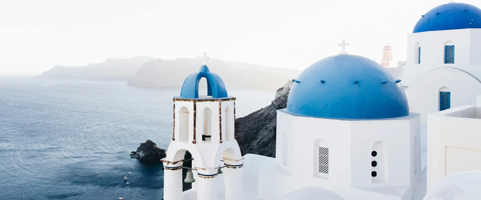 View from church in Santorini